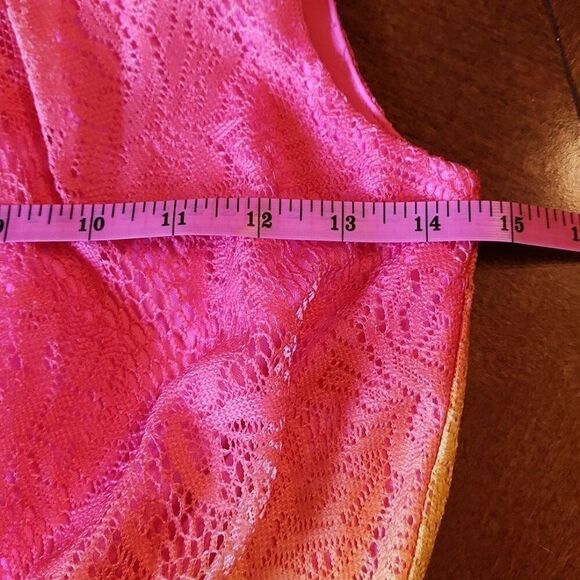 Amy Wear Sleeveless Knee Length Party Dress, Girls 14, Pink & Yellow Floral - Picture 5 of 10